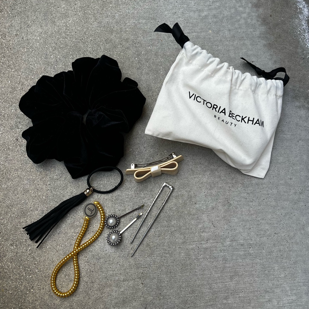 Victoria Beckham Dust Bag With Misc Hair Accessories